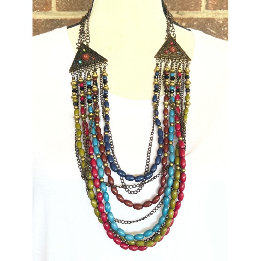 You And I Southwestern Multi-strand Bead Necklace - 32"